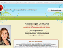 Tablet Screenshot of energiearbeit-ausbildungen.de